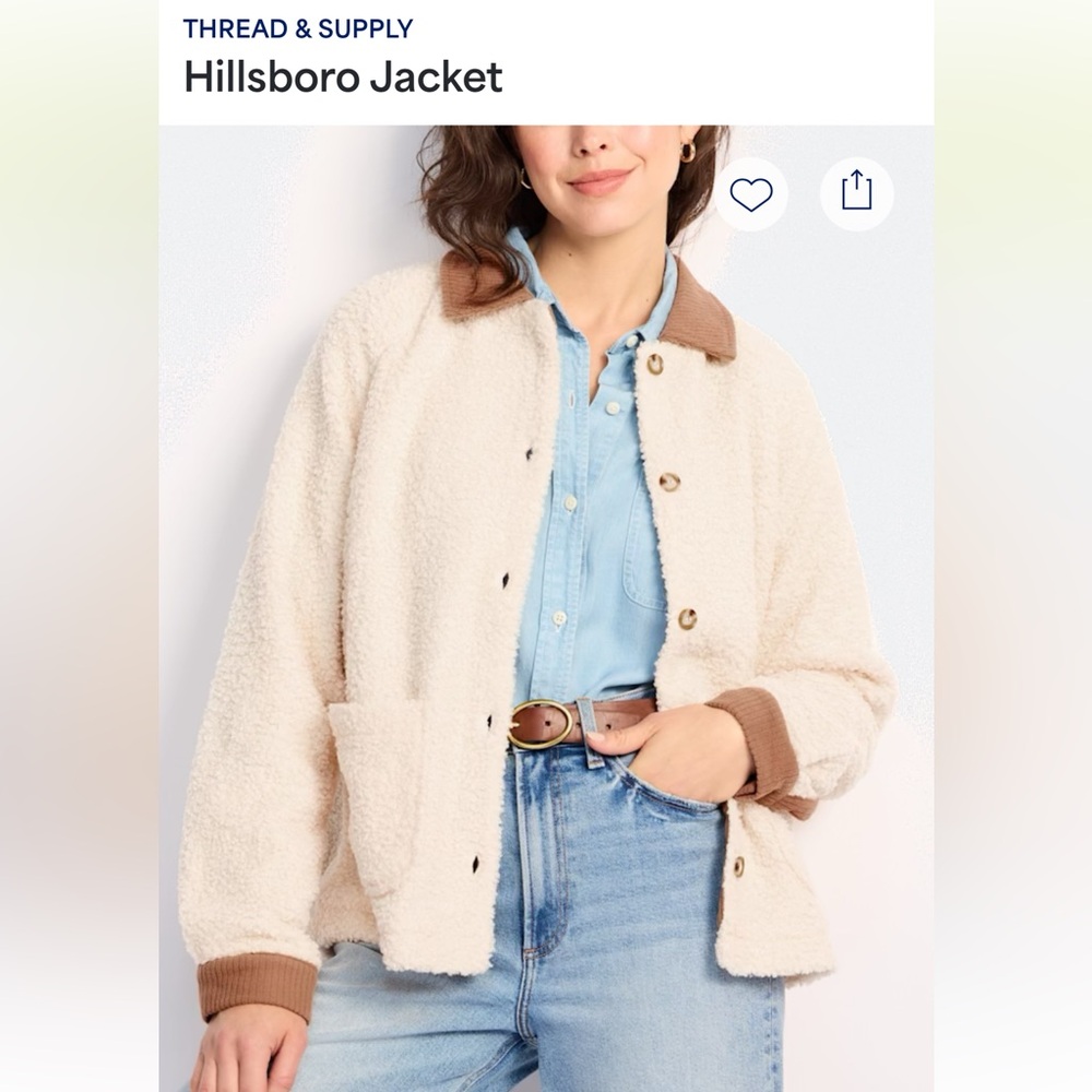 NWT THREAD & SUPPLY Hillsboro Jacket